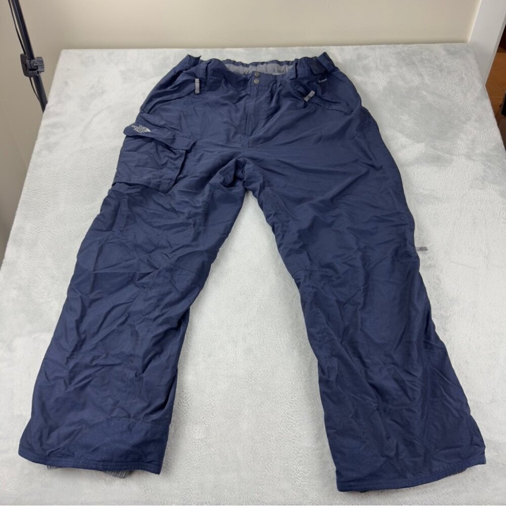 The North Face Men's Sz XXL Blue 100% Nylon Snowboard Ski Pants Winter Outdoors